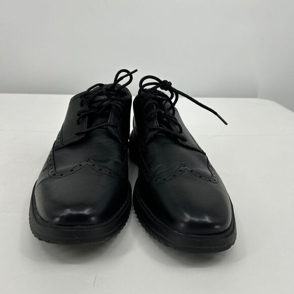 NWT Cole Haan C36938 Black Leather Wingtip LaceUp Brogues Shoes 11 1/2 M - Picture 2 of 6